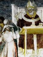 detail fresky v milánské katedrále ze 14. stol.