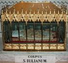 relikvie sv. Juliána v katedrále Maria Assunta v Sora